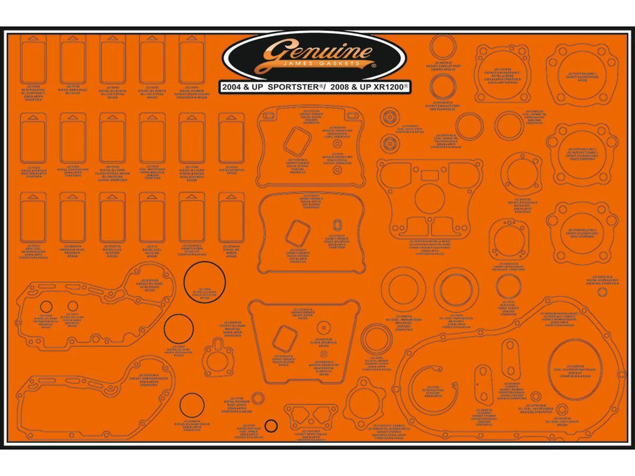 Harley Davidson Sportster [2004-2019]-sealing plate for XR1200/2004+ Sportster