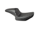 Harley Davidson FX Model [1985-1994]-Kickflip seat diamond spice black vinyl-3