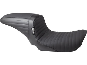 Harley Davidson Dyna [2006-2017] -Kickflip sedile piegato maniglia della cucitura piegata nera