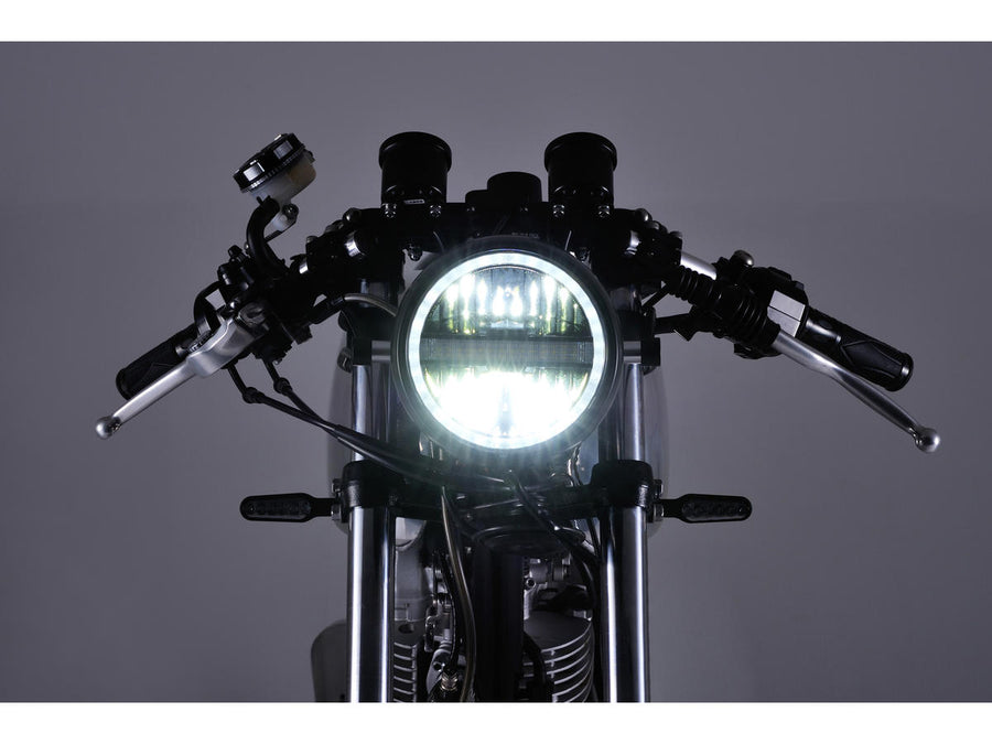 Harley Davidson - Neo Vintage 5 3/4 "faro matto di polvere nera -rivestita