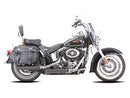 Harley Davidson FLDE [2018-2020] – Doppelrillen Slip-On Schalldämpfer Schwarz Satin-1