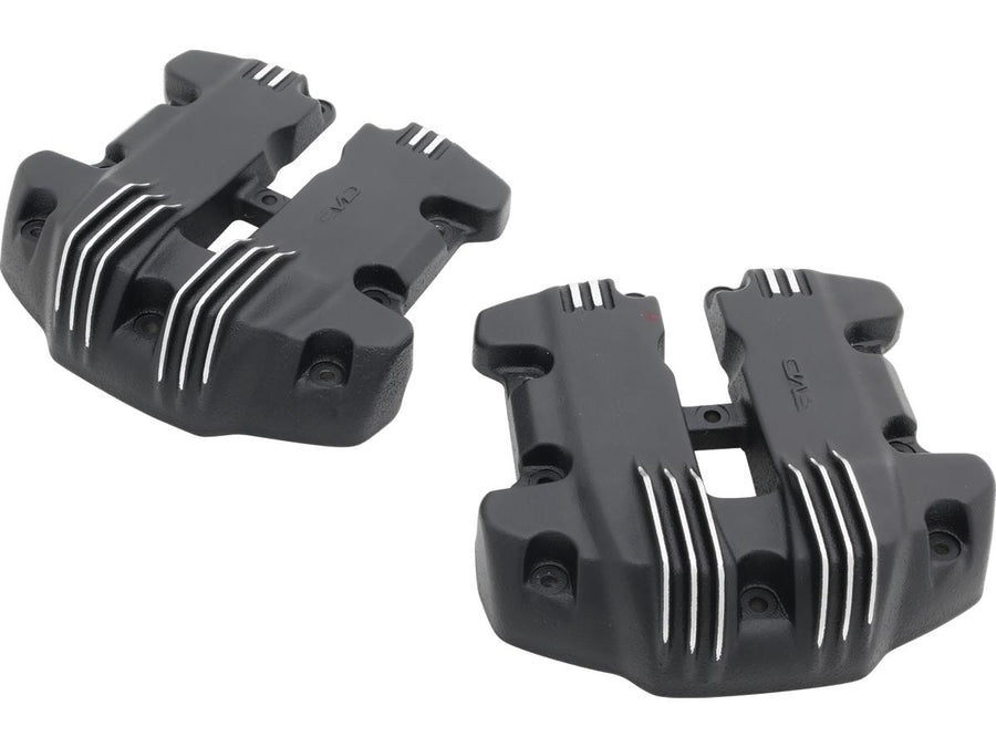 Harley Davidson Softail [2018-2024] – Gerippter Rocker Box Deckel Schwarz Cut
