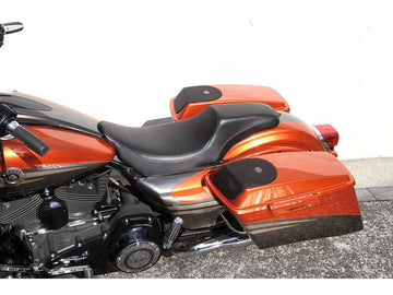 Harley Davidson Touring [2009-2025] -Gunfighter Souce Seat Black Synthetic Cuir - 0