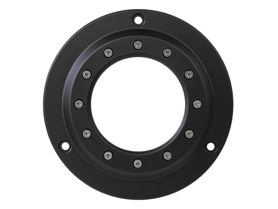 Harley Davidson FX Model [1985-1994]-Purhole derby cover 3-hole black satin