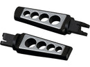 Harley Davidson Softail [2018-2025]-drilled driver's footrests with contrast cut-4