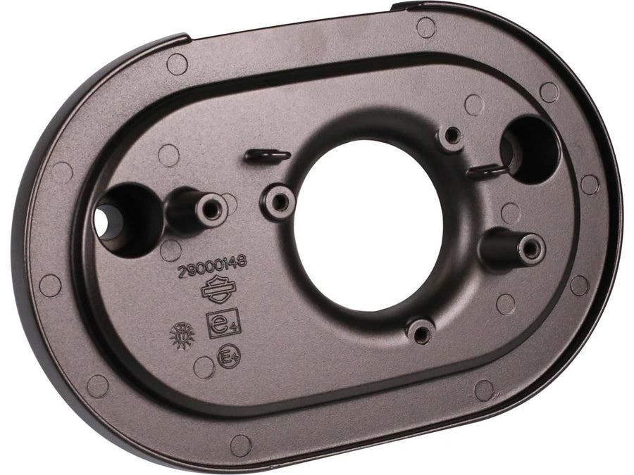 Harley Davidson - piastra base per scatola del filtro ad aria ovale nera