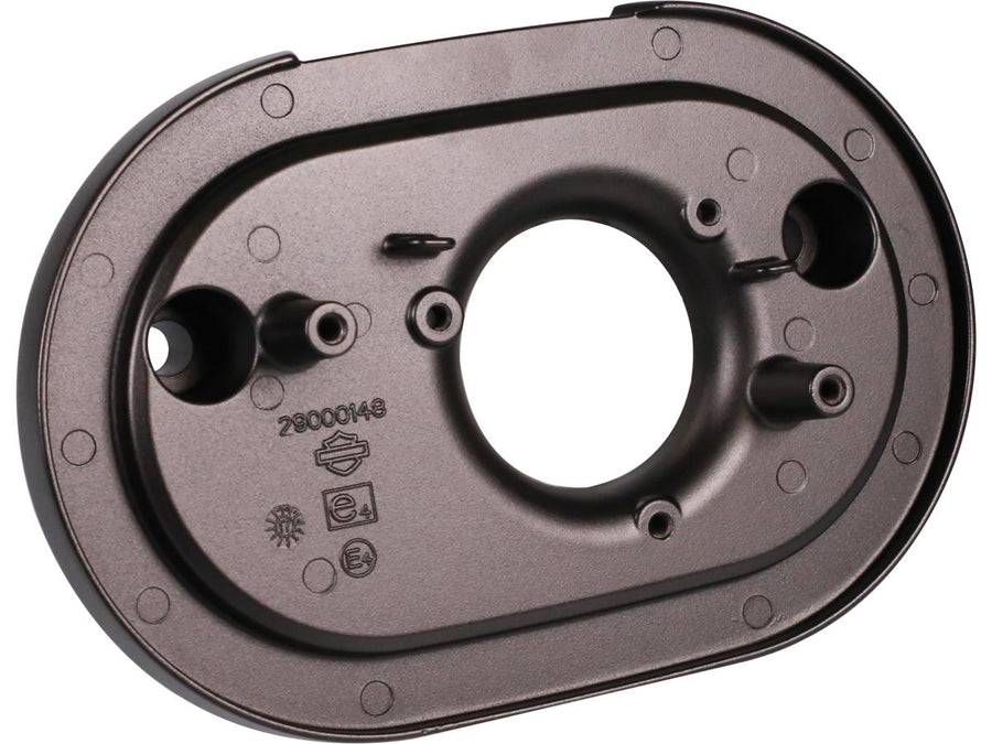 Harley Davidson - piastra base per scatola del filtro ad aria ovale nera
