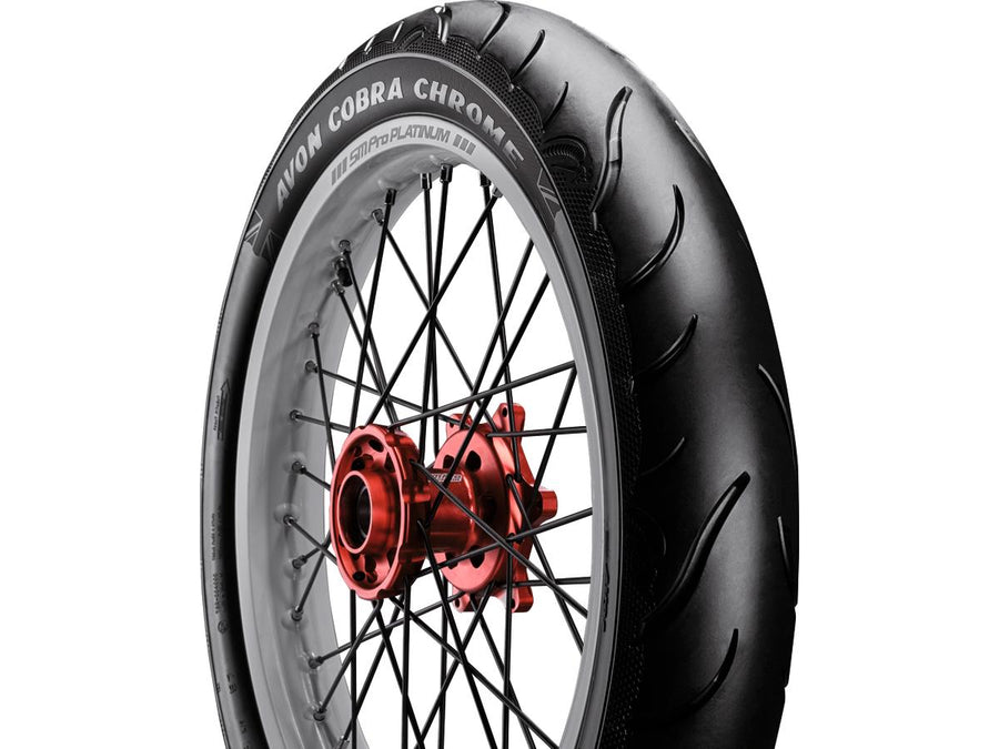 Harley Davidson-Cobra Chrom Tires 90 / 90-21 54H Mur noir