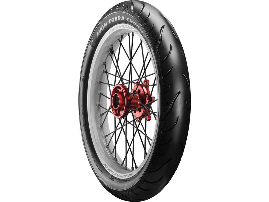 Harley Davidson-Cobra Chrom Tires 90 / 90-21 54H Mur noir