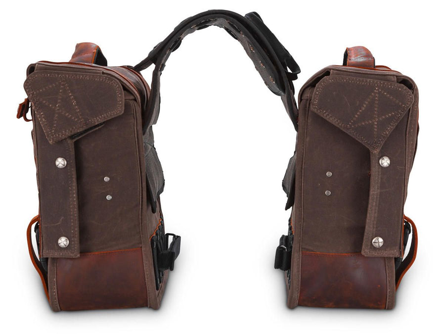 Harley Davidson – Voyager Überwurf-Satteltaschen Dunkle Eiche