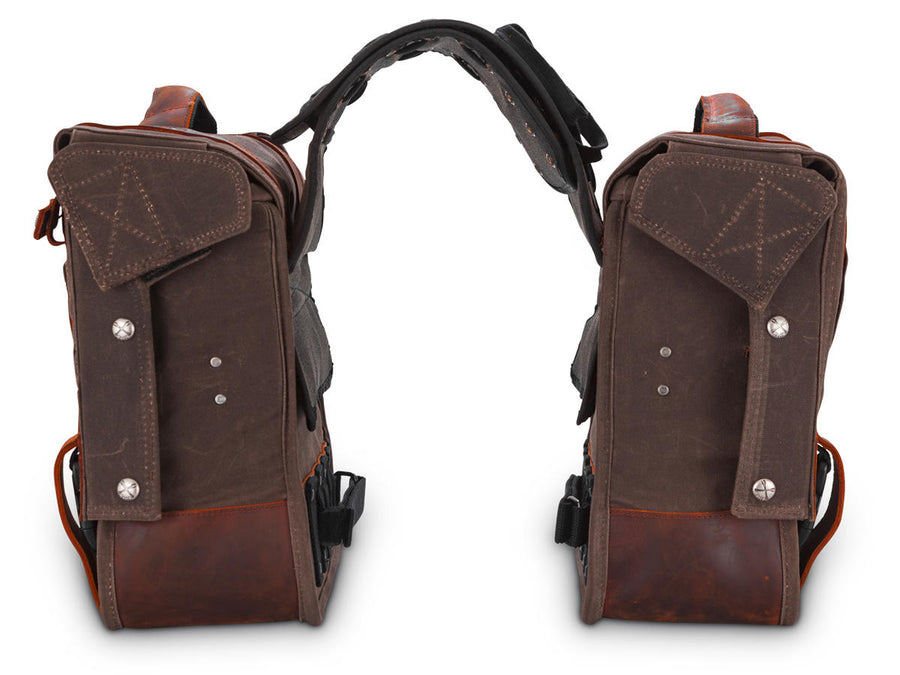 Harley Davidson – Voyager Überwurf-Satteltaschen Dunkle Eiche
