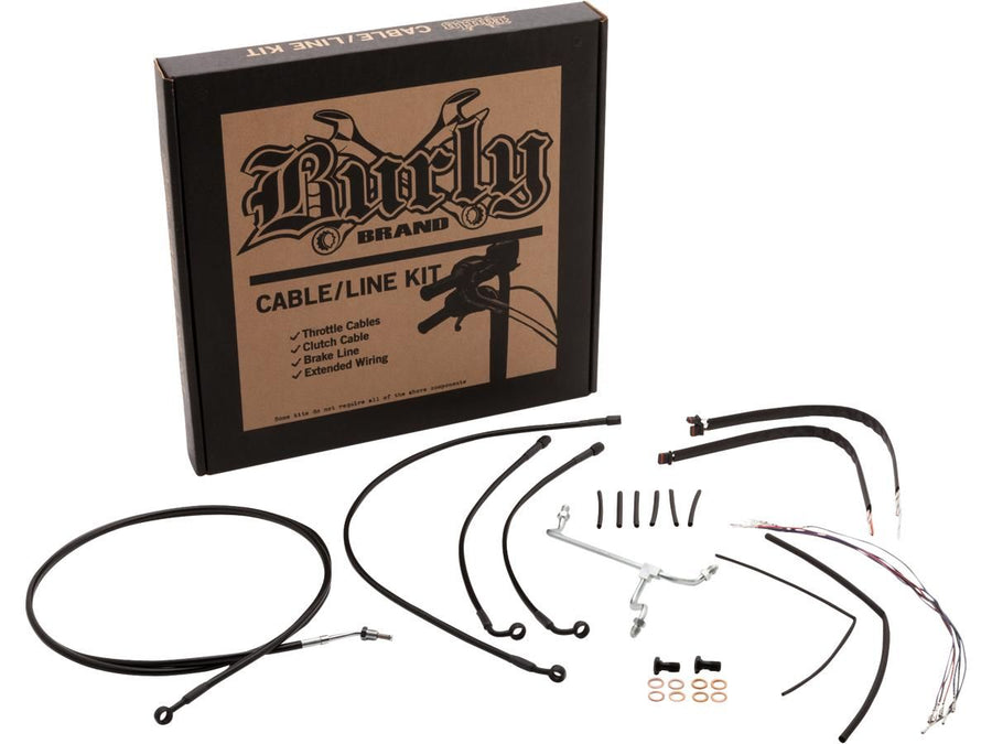 Harley Davidson Touring [2017-2020] -15 "barra di escavatore set di cavi nero addominali
