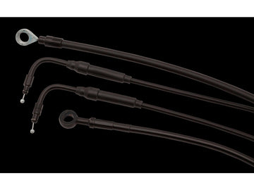 Harley Davidson Flhr [2000-2003]-14 "Gorilla bar cable set black vinyl non-abs - 0