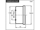 Harley Davidson Sportster [1986-2013] – Velona-W Tachometer, Geschwindigkeitsskala:-9