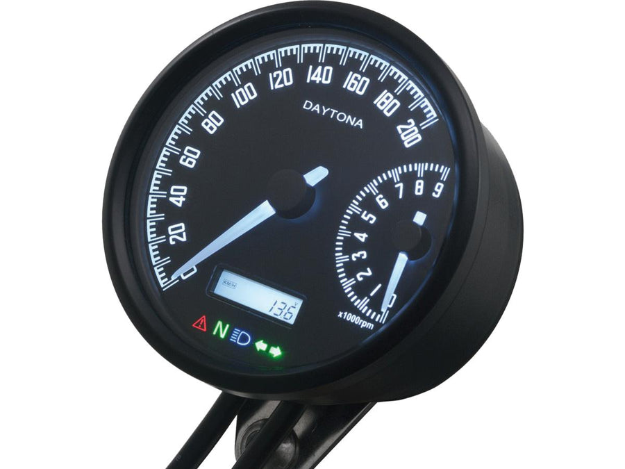 Harley Davidson Sportster [1986-2013] – Velona-W Tachometer, Geschwindigkeitsskala: