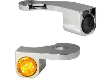 Harley Davidson Softail [2015-2017] -Nano Series Led Blinker Chrome LED Rauch LED - 0