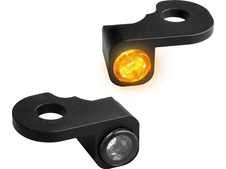 Harley Davidson Touring [2014-2020] – NANO Serie LED Blinker Schwarz Eloxiert