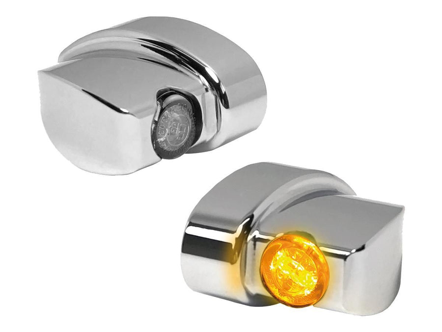 Harley Davidson Sportster [1993-2020] -Nano Series Winglet a conduit le blinker Chroma Rauch