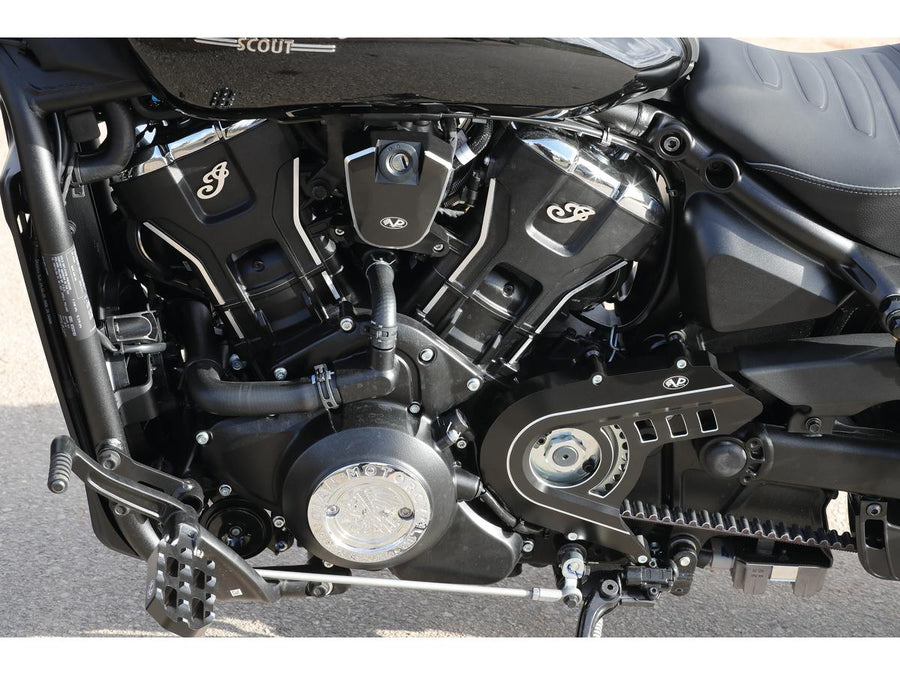 Harley Davidson Indian Scout [2025-2025]-Page Cladding v noir Anodisé