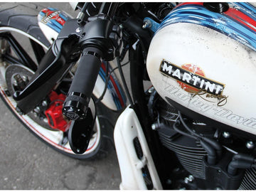 Harley Davidson Touring [2008-2024] -logo Handle Black Powder Coated 1 "Gas Train - 0