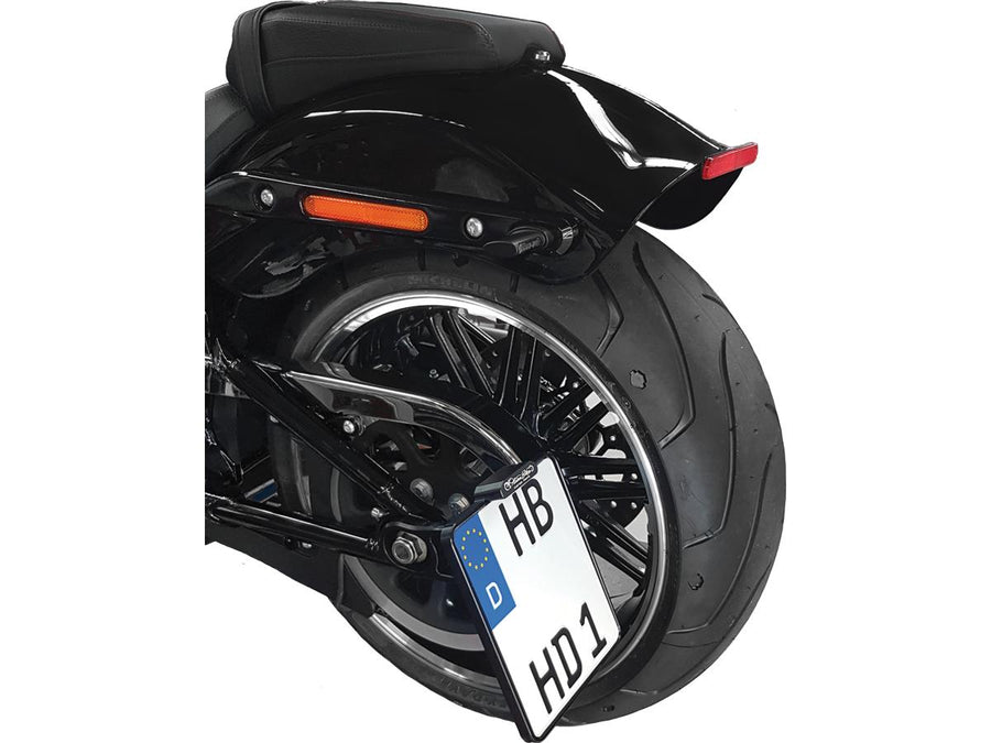 Harley Davidson Dyna [1991-2005] - Kit de support de plaque d'immatriculation d'assemblage de côté allemand