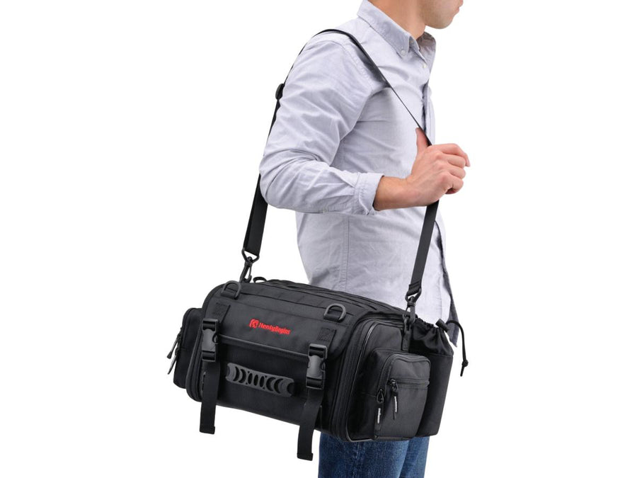Harley Davidson - Poche de siège extensible avec un volume variable de 20 à 26 l noir