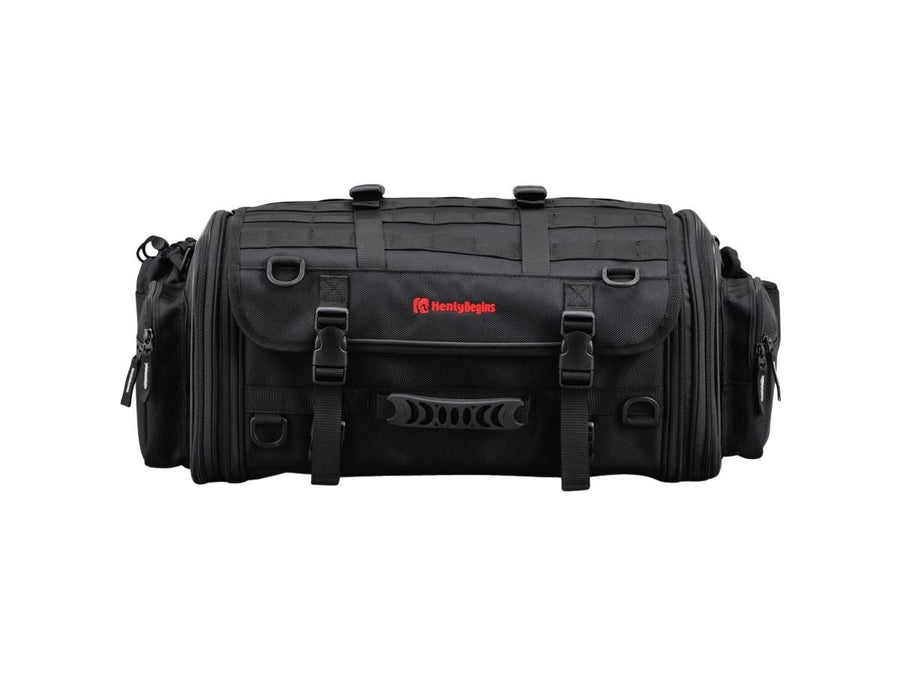 Harley Davidson - Poche de siège extensible avec un volume variable de 33 - 42 l noir