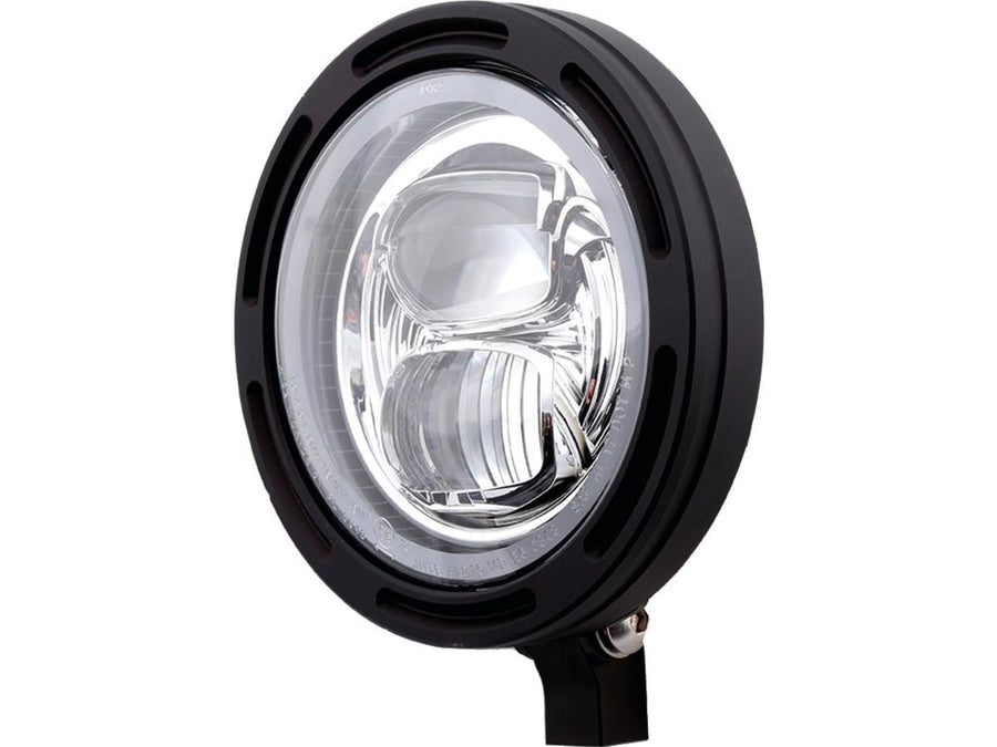 Harley Davidson – Rahmen-R2 Typ 7 LED 5 3/4" Scheinwerfer unten montiert Schwarz LED