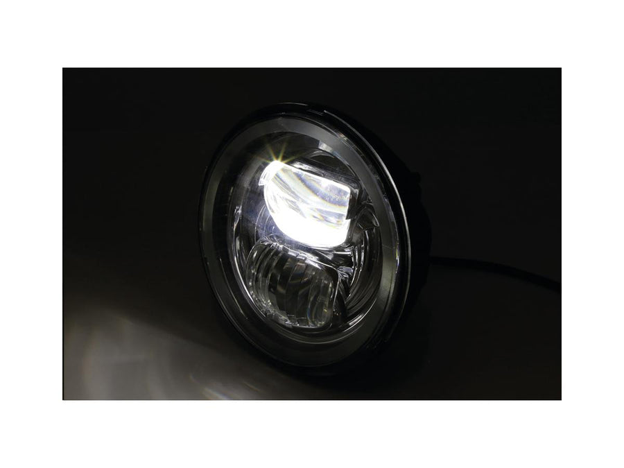 Harley Davidson – Rahmen-R2 Typ 7 LED 5 3/4" Scheinwerfer unten montiert Schwarz LED