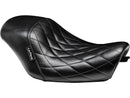 Harley Davidson XL1200X [2011-2020] -Bare Bones Seat Solo Diamond Stitch Schwarzes-3
