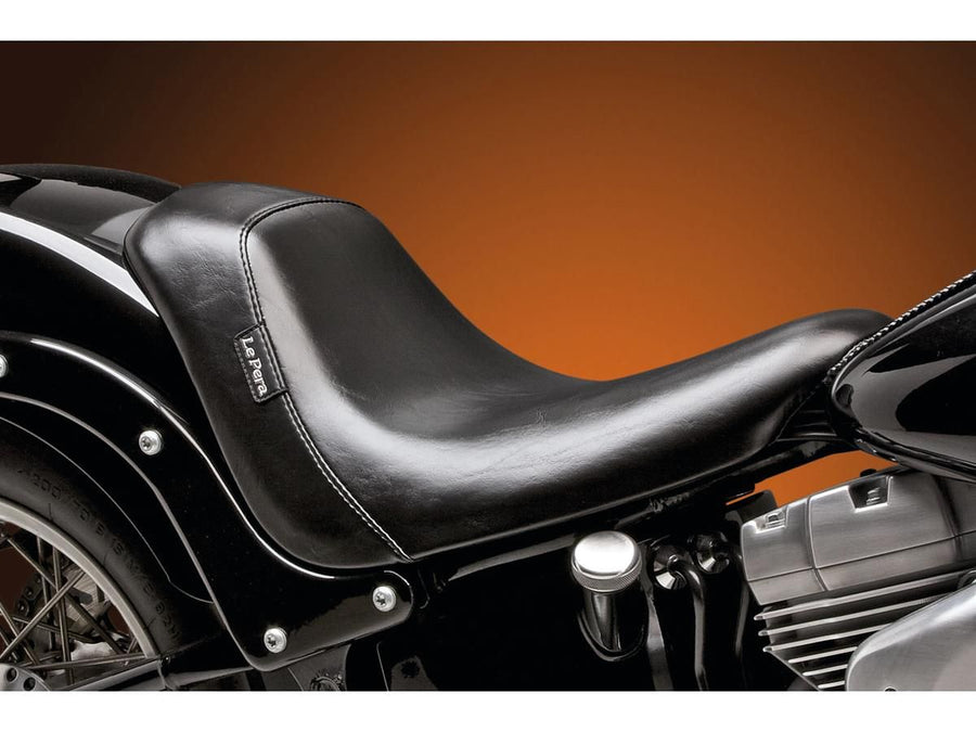 Harley Davidson Fxstdi [2001-2006]-Bare Bone's solo seat smooth black vinyl