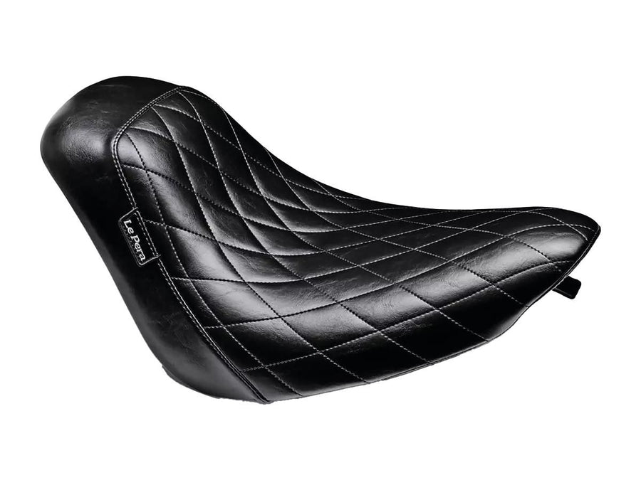 Harley Davidson Fxstdi [2001-2006]-Bare Bones Solo Seat Diamond Stitch Schwarzes