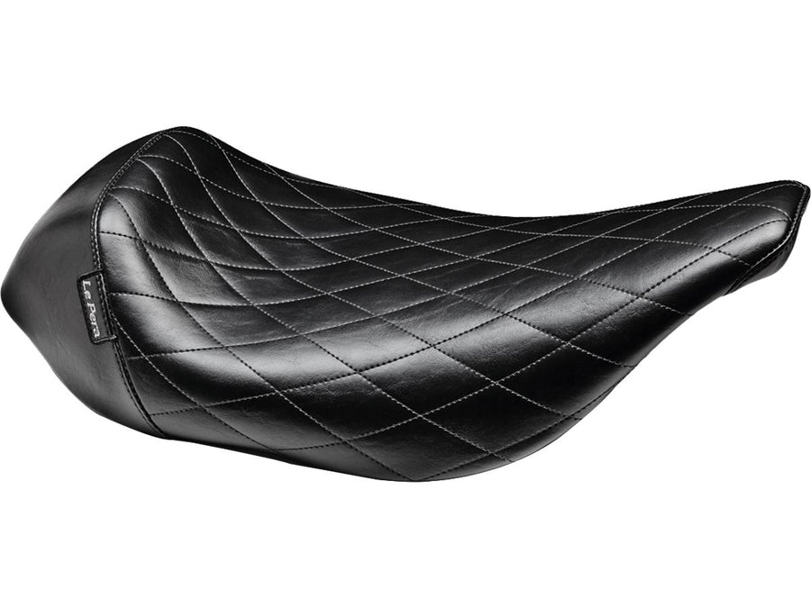 Harley Davidson Touring [1997-2001]-Bare Bones Solo Seat Diamond Stitch Schwarzes
