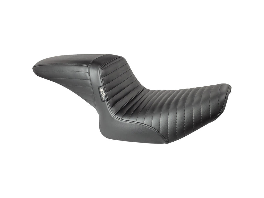 Harley Davidson FXFB [2018-2020] - Seat Kick-flip couture pliée de vinyle noir
