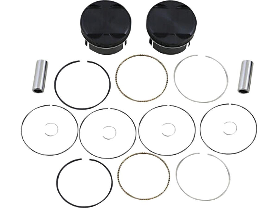 Harley Davidson Dyna [2007-2017]-Black Edition Piston Set for Twin Cam Hub