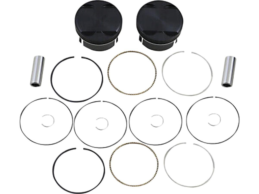 Harley Davidson Dyna [2007-2017]-Black Edition Piston Set for Twin Cam Hub