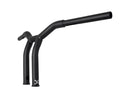 Harley Davidson Sportster [1982-2020] -10 "Dominator Raked Bar Lenker 4-Hole Black Black-1