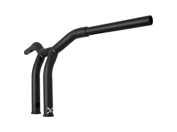 Harley Davidson Sportster [1982-2020] -10 "Dominator Bar Bar Lenker Black a 4 buche Nero