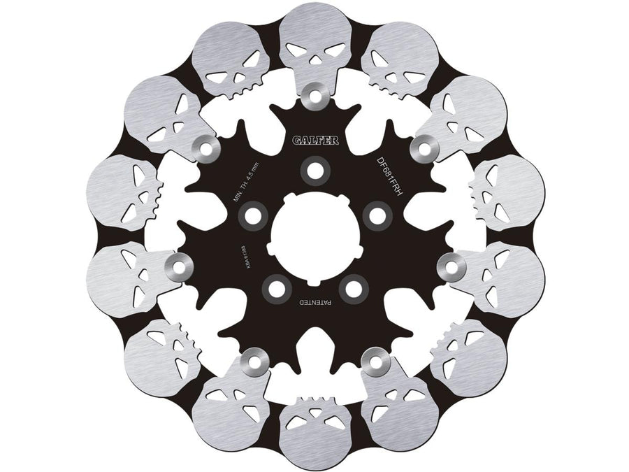 Harley Davidson Sportster [2000-2010] -Totenkopf Wave Floating Brake Disc