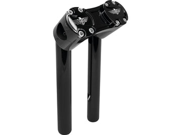 Harley Davidson FX [1974-1978] – 10" Club-Style Pullback-Riser mit schwarzer Klemme