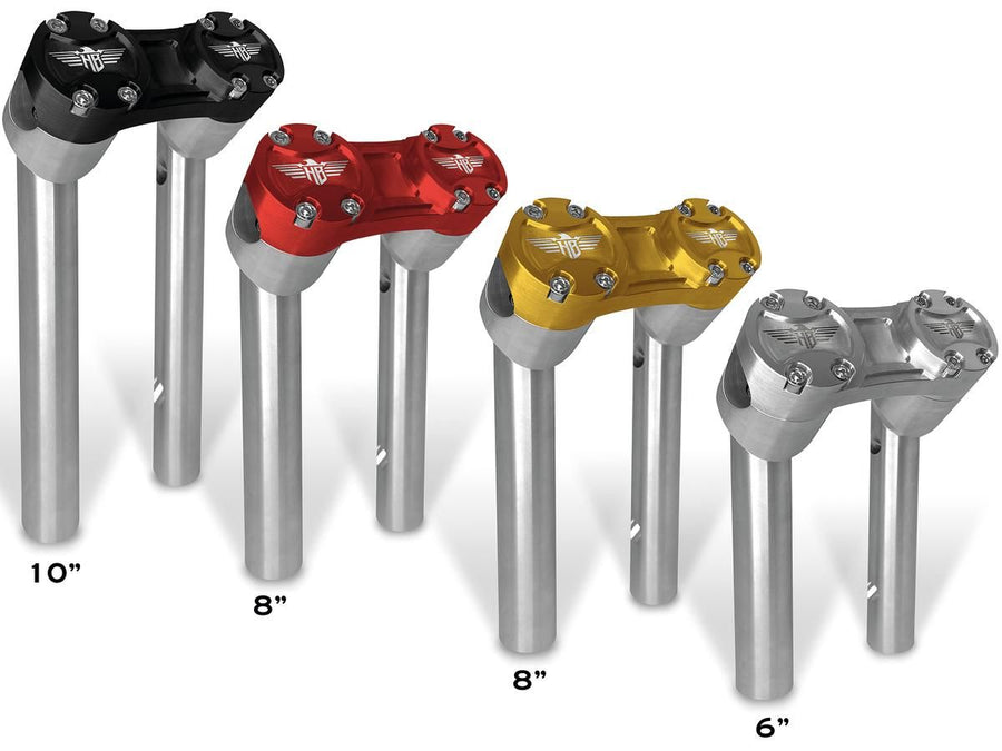 Harley Davidson FX [1974-1978] – 10" Club-Style Pullback-Riser mit silberner Klemme