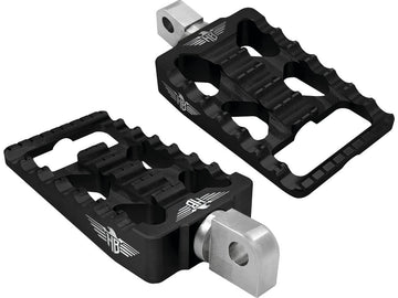Harley Davidson Softail [2018-2025]-MX V1 footrests black anodized