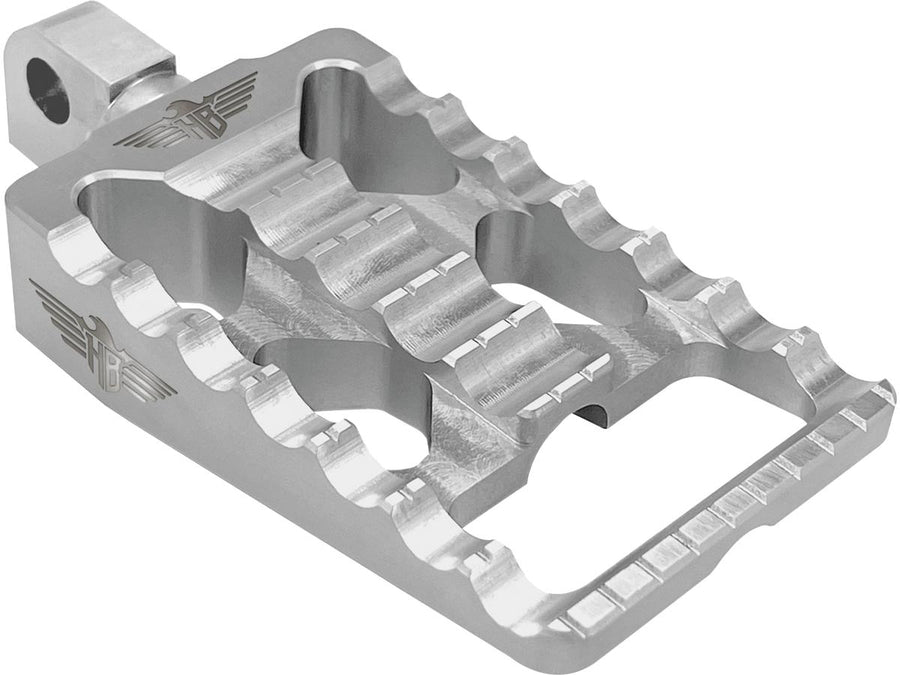 Harley Davidson Softail [2018-2025]-MX V1 footrest silver anodized