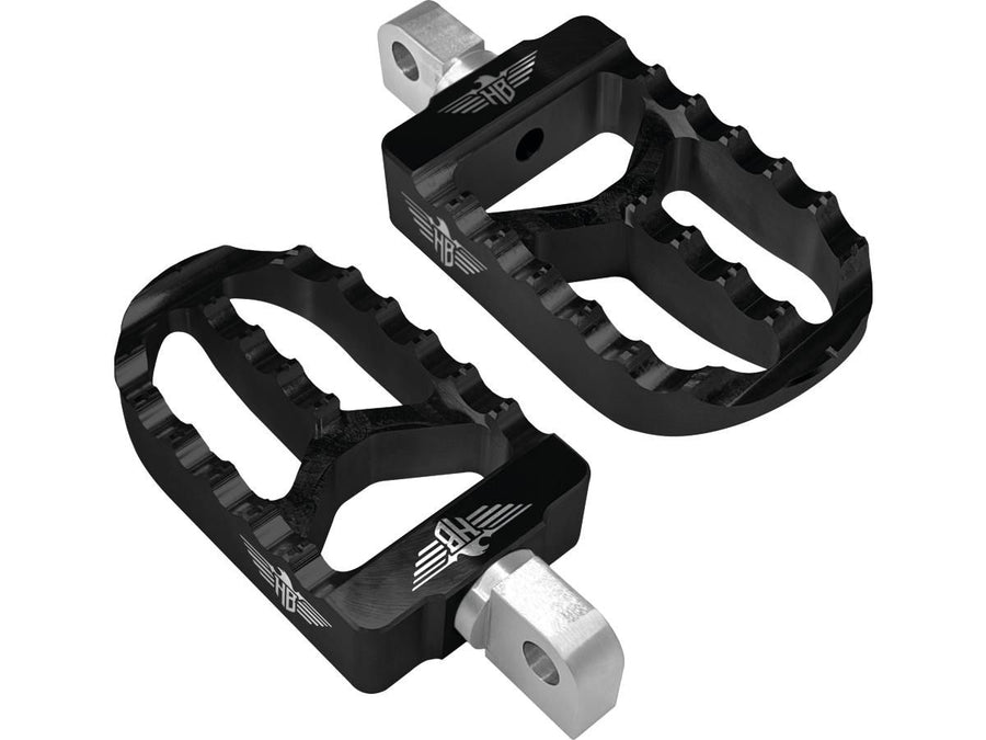 Harley Davidson Softail [2018-2025]-MX V2 footrests black anodized