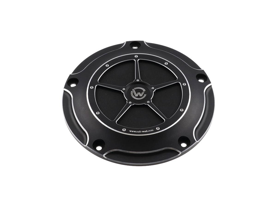 Harley Davidson Touring [2016-2024]-derby cover black anodized