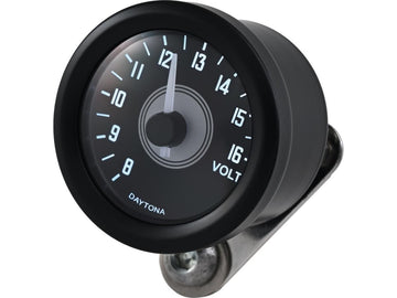 Harley Davidson - Velona 48 Voltmeter Modern Design (Type A) Black - 0