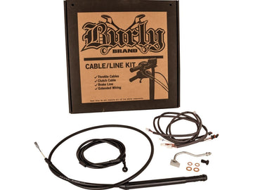 Harley Davidson Flhrxs [2021-2025] -16 "Ensemble de câbles de barre gorille en vinyle noir