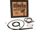 Harley Davidson Flhrxs [2021-2025]-16 "Gorilla bar cable set black vinyl-3