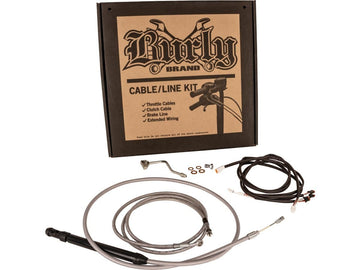 Harley Davidson Flhrxs [2021-2025] -14 "Gorilla Bar Cable Set en acier inoxydable Clear ...