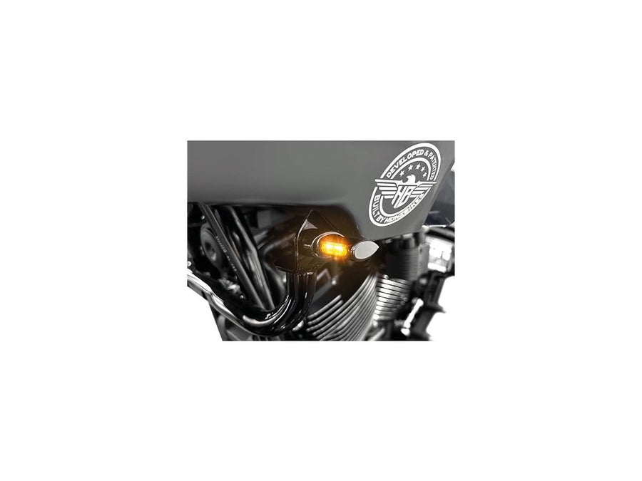 Harley Davidson Fxlrst [2022-2025]-Micro ST Series LED blinker, anodized black
